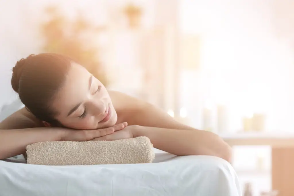 woman receiving relaxing massage